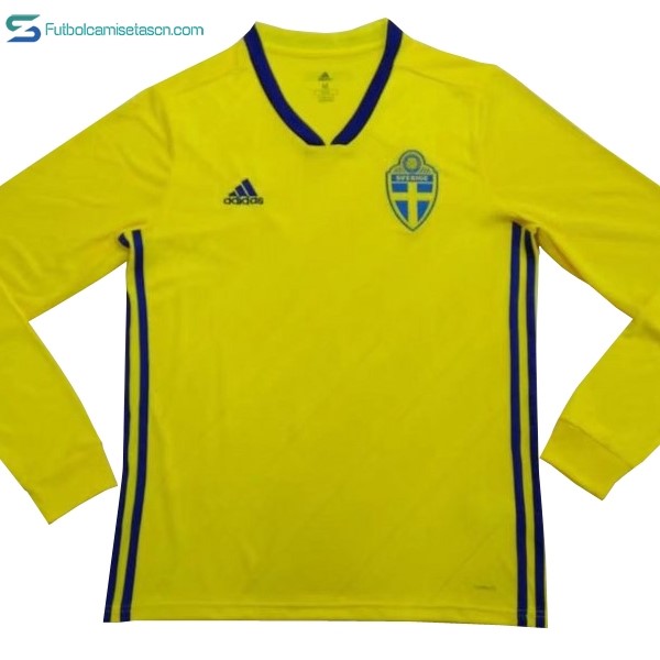 Camiseta Suecia 1ª ML 2018